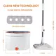 Mop Water Separation Square Mop With Bucket 3PCS Mop Heads 360 Ceaning Microfiber Lazy Floor Floating