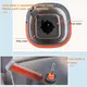 Mop Water Separation Square Mop With Bucket 3PCS Mop Heads 360 Ceaning Microfiber Lazy Floor Floating