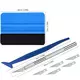 10pcs set Car Wrapping Tools Kit Vinyl Scraper Cutter Film Squeegee Vinyl Spatulas Plastic Wrap Tools