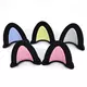 2pcs set Motorcycle Helmet Cat Ears Cute Electric Car Motocross Stickers Driving Styling Universal Helmet Decoration
