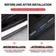 4Pcs Car Door Plate Carbon Fiber Threshold Protector Sticker Decals For Mercedes Benz W166 W212 W204