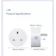 Tuya EWLink WiFi 16A UK Smart Plug Mini Smart Socket Remote Voice Control with Energy Monitor
