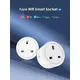 Tuya EWLink WiFi 16A UK Smart Plug Mini Smart Socket Remote Voice Control with Energy Monitor