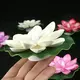 1PC 6PCS LED Lotus Night Lamp Floating Water Sensor Flower Lamp Garden Tank Decor Festive Party