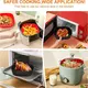 1PC Reusable Airfryer Pan Liner Accessories Silicone Air Fryers Oven Baking Tray Pizza Fried Chicken Airfryer