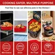 1PC Reusable Airfryer Pan Liner Accessories Silicone Air Fryers Oven Baking Tray Pizza Fried Chicken Airfryer