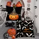 1pc 4pcs Halloween decoration pillow cover trick or treat cushion cover ghost pumpkin head bat decoration