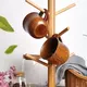 1pc Wooden Mugs Vintage Teacup Handmade Wood Mug Coffee Espresso Tea Cups Tea cup Trumpet cup