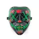 Wireless Scary Glowing Mask LED Luminous Purge Mask Halloween Horror Neon Light Up Cosplay Party Mask